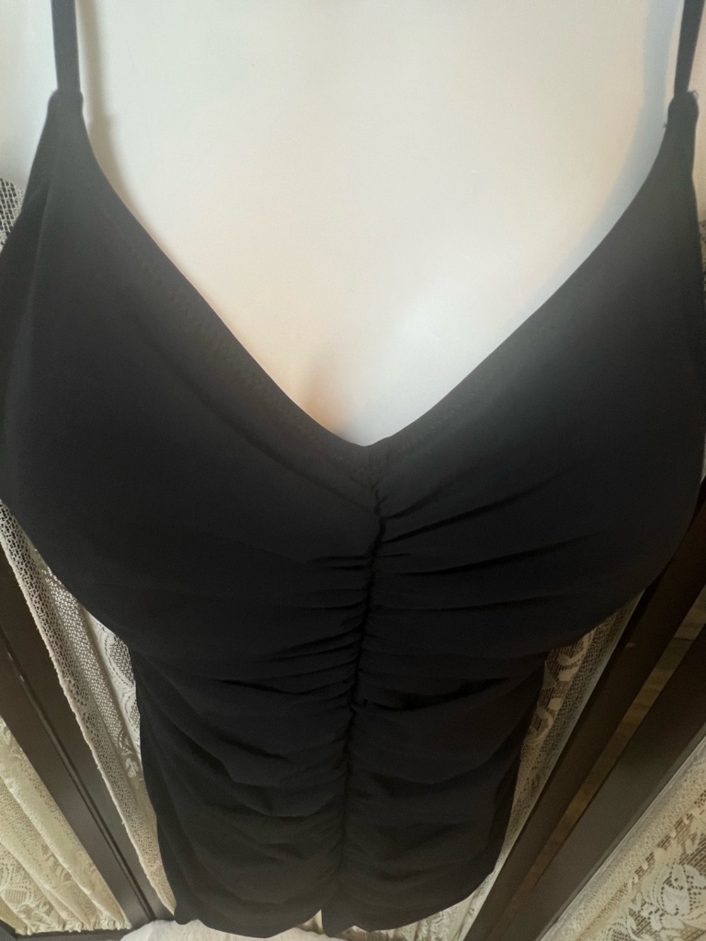PROFILE by Gottex Black Ruched Swim Dress One Piece Tummy Control Size 16 NWT - Picture 8 of 14